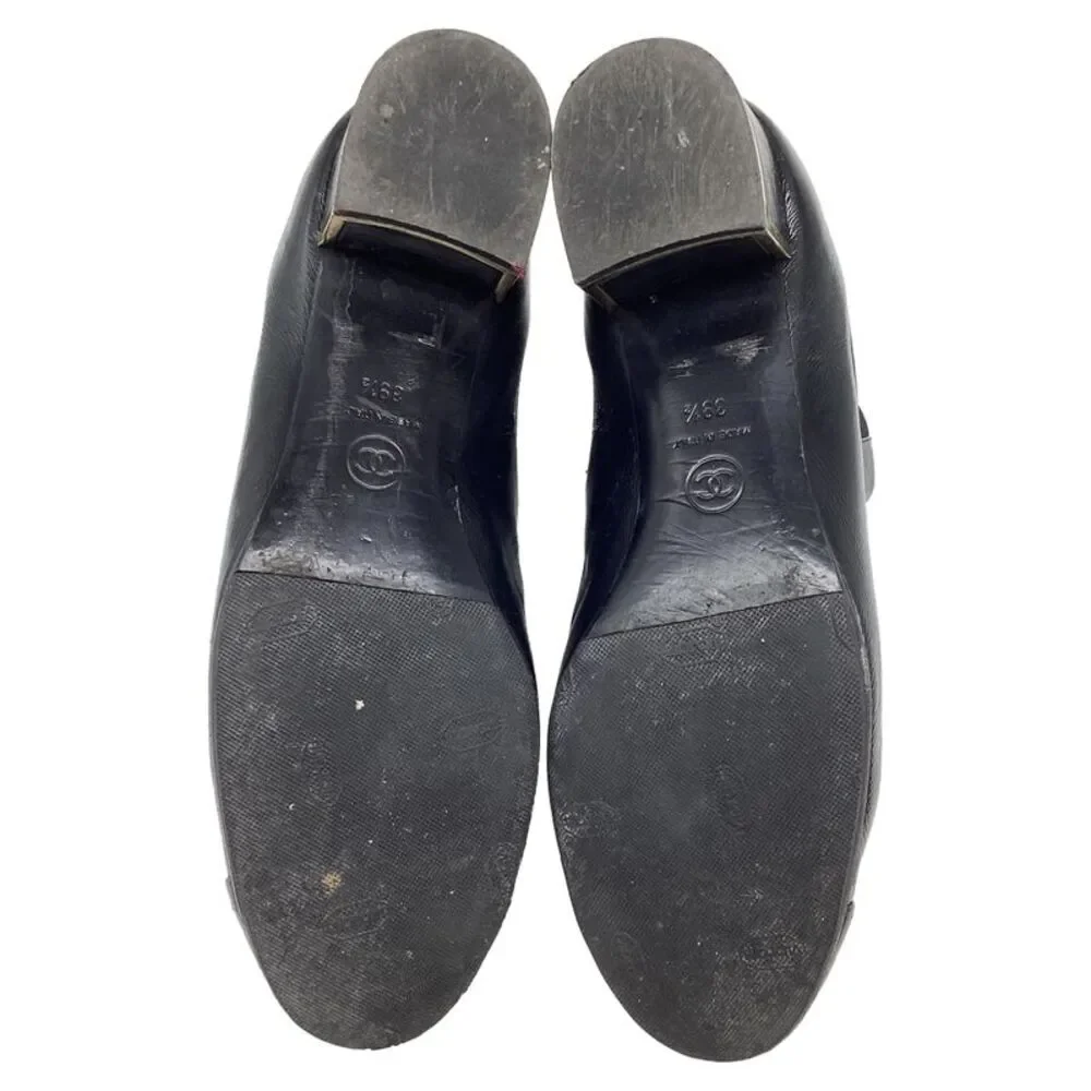 Chanel Chelsea Boots with Metallic Heel Trim in Black Leather